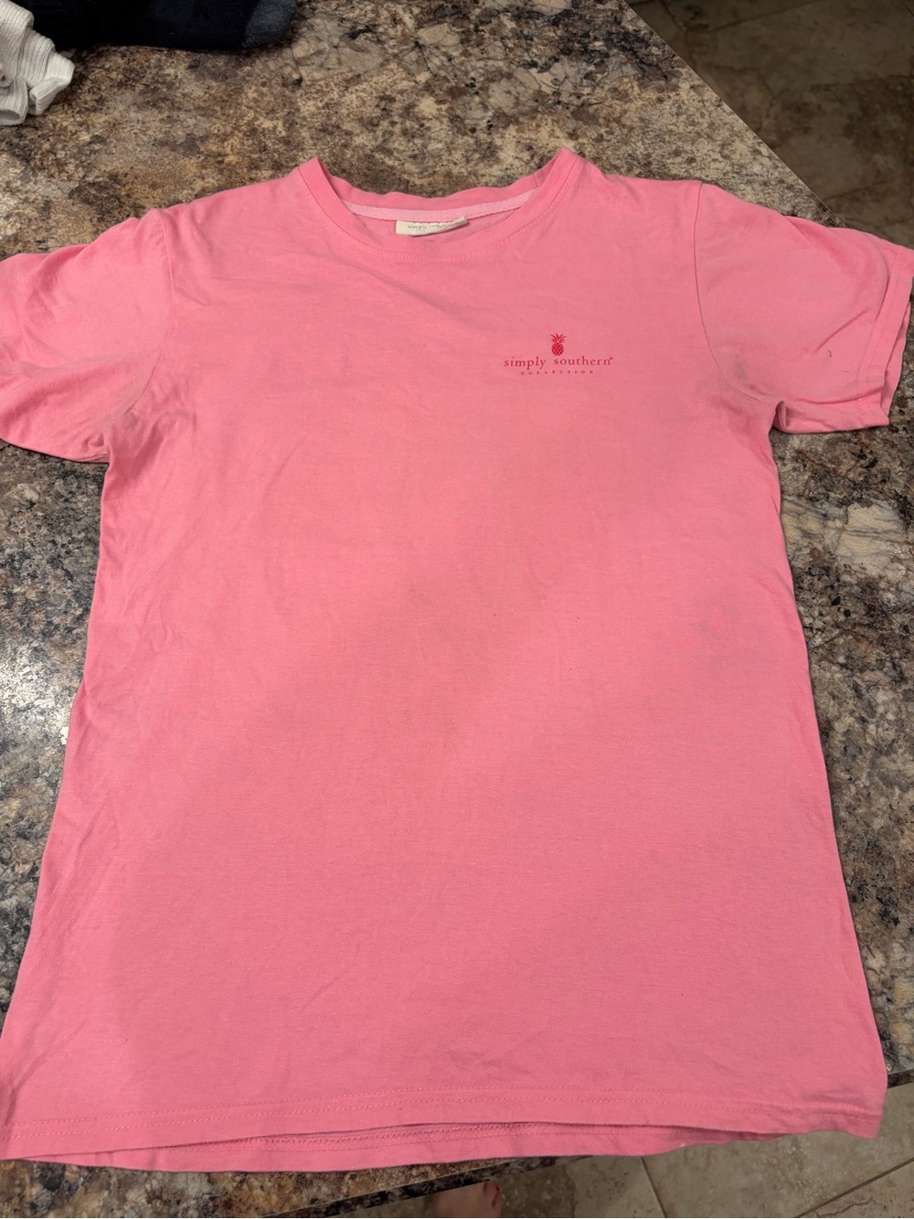 Simply Southern Pink Short Sleeve Tee with Mini Logo